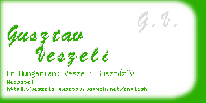 gusztav veszeli business card